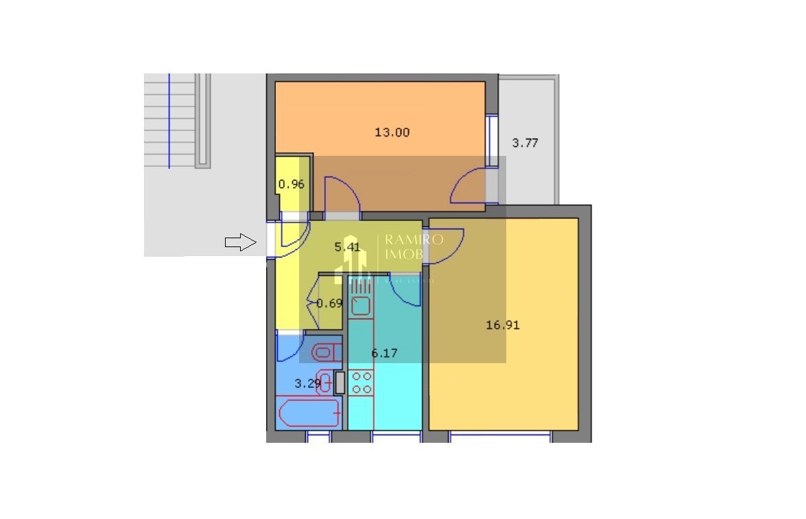 Apartament 2 camere PIATA SUDULUI - Poză 3