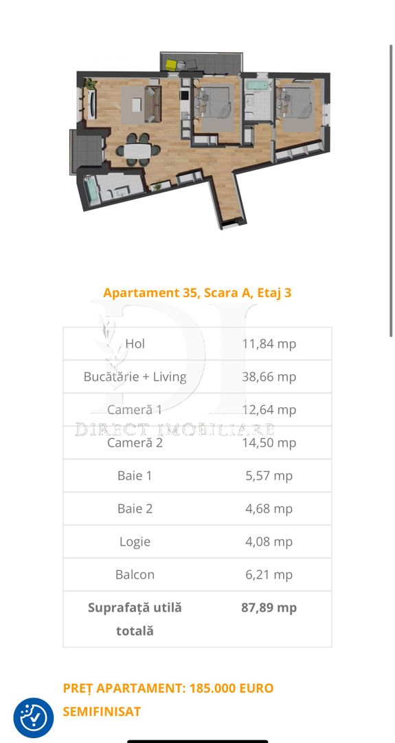 Apartament etaj intermediar / Zona Vivo - Poză 4