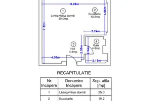 Garsoniera Ivory Residence Pipera - Schiță 15