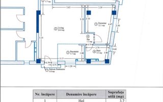 Apartament+loc de parcare subteran inclus in pret! comision0% - Schiță 5