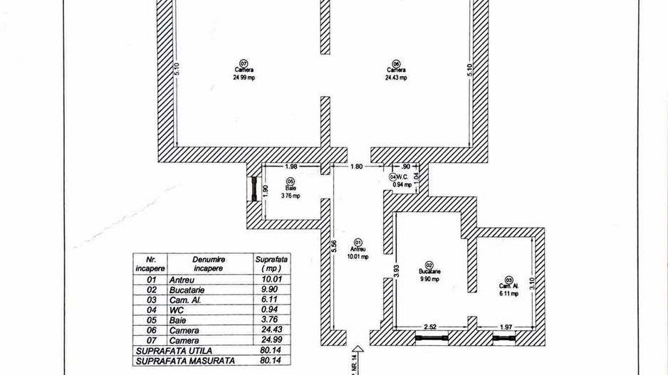 Un apartament spațios cu  2 camere, in , zona Centrala - Take Ionescu - Poză 17
