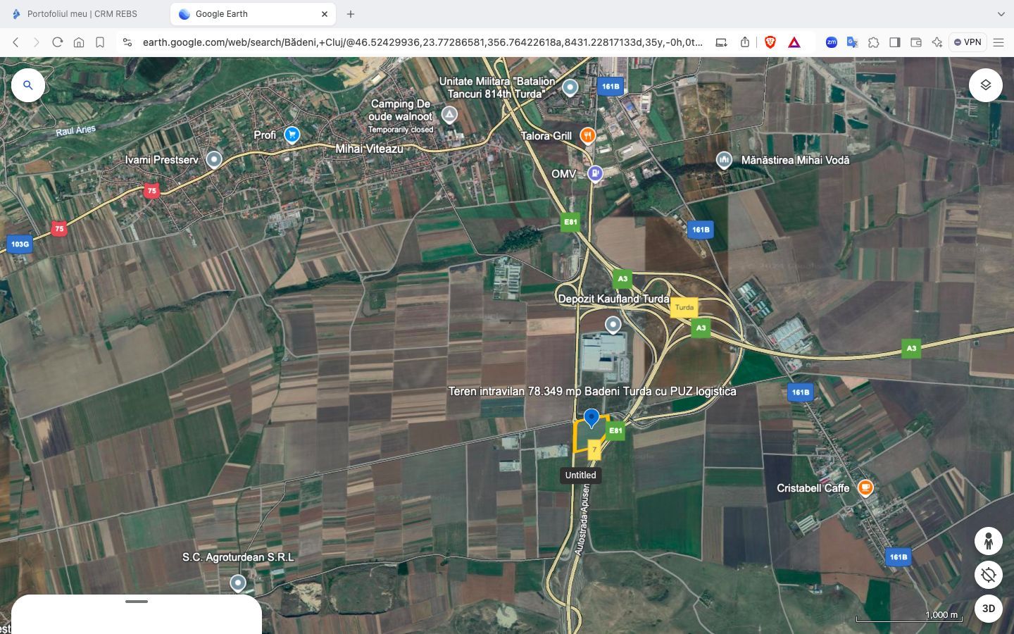 Teren Intravilan Bădeni - Turda 78.349 mp cu acces la Autostrazile A3 si A10 - Poză 6