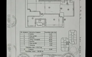 Apartament 3 camere // 2 saune // metrou Pipera - Schiță 47