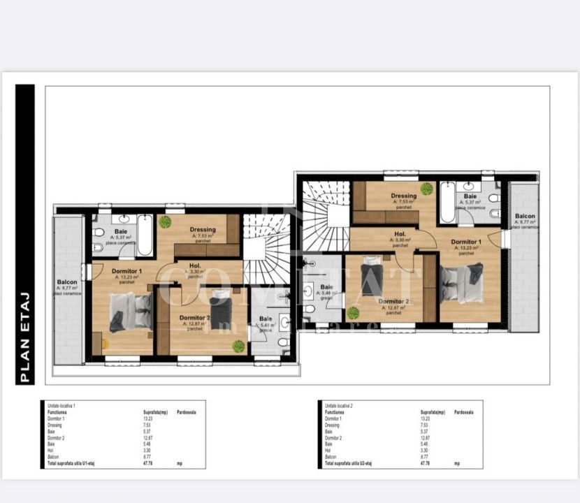 DUPLEX DE VANZARE| ZONA SUPERBA | TAUTI | - Schiță 22