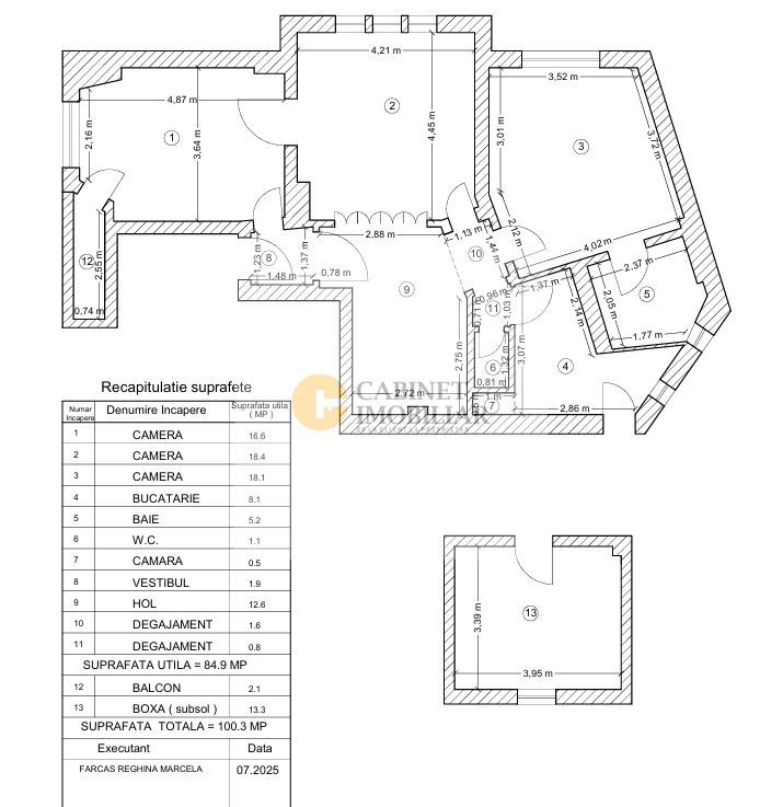 3 camere in vila interbelica + boxa | Armeneasca - Mantuleasa I P+2 - Poză 9