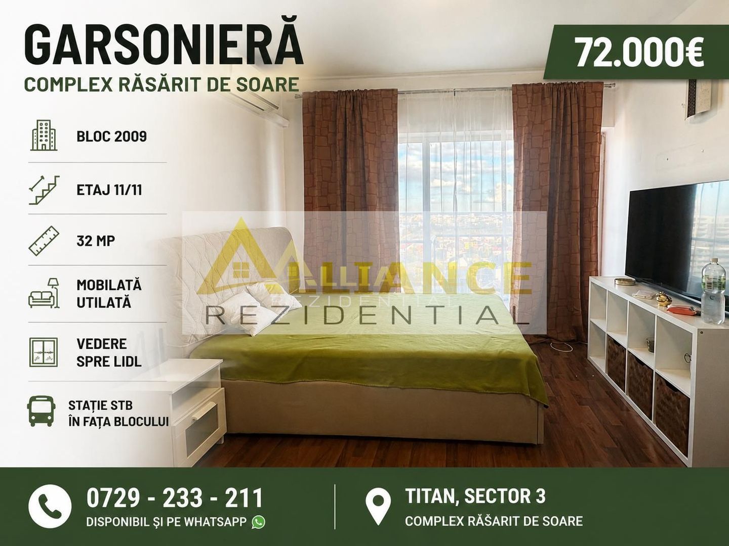 GARSONIERA - Complex Rasarit de Soare - TITAN SECTOR 3, 72.000€ - Poză 1