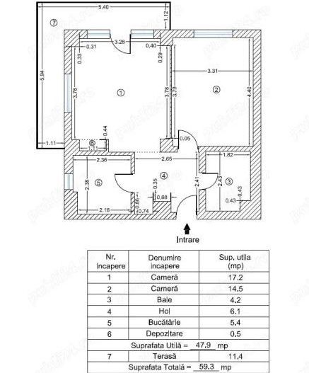 Apartament cu Terasa Spatioasa | Militari Residence | Lidl - Schiță 9
