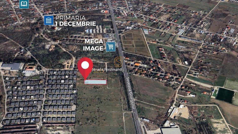 Teren intravilan, com.1 Decembrie, Ilfov, suprafata 3966 mp,Green City - Poză 4