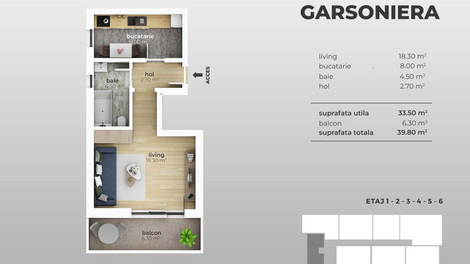 Garsoniera noua in bloc finalizat - zona Grand Arena Mall, Sectorul 4 - Poză 4