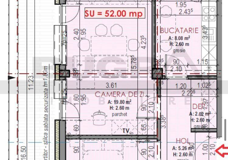 Apartament de 2 camere finisat modern, 52mp, parcare subterana, Terra - Poză 9
