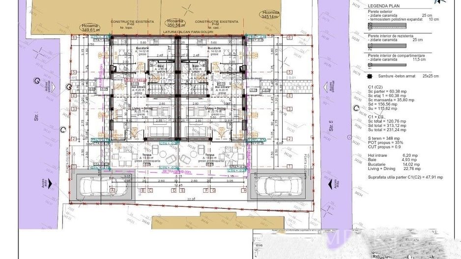 Inchiriere duplex modern, la 2 minute de Cluj Arena - Schiță 23