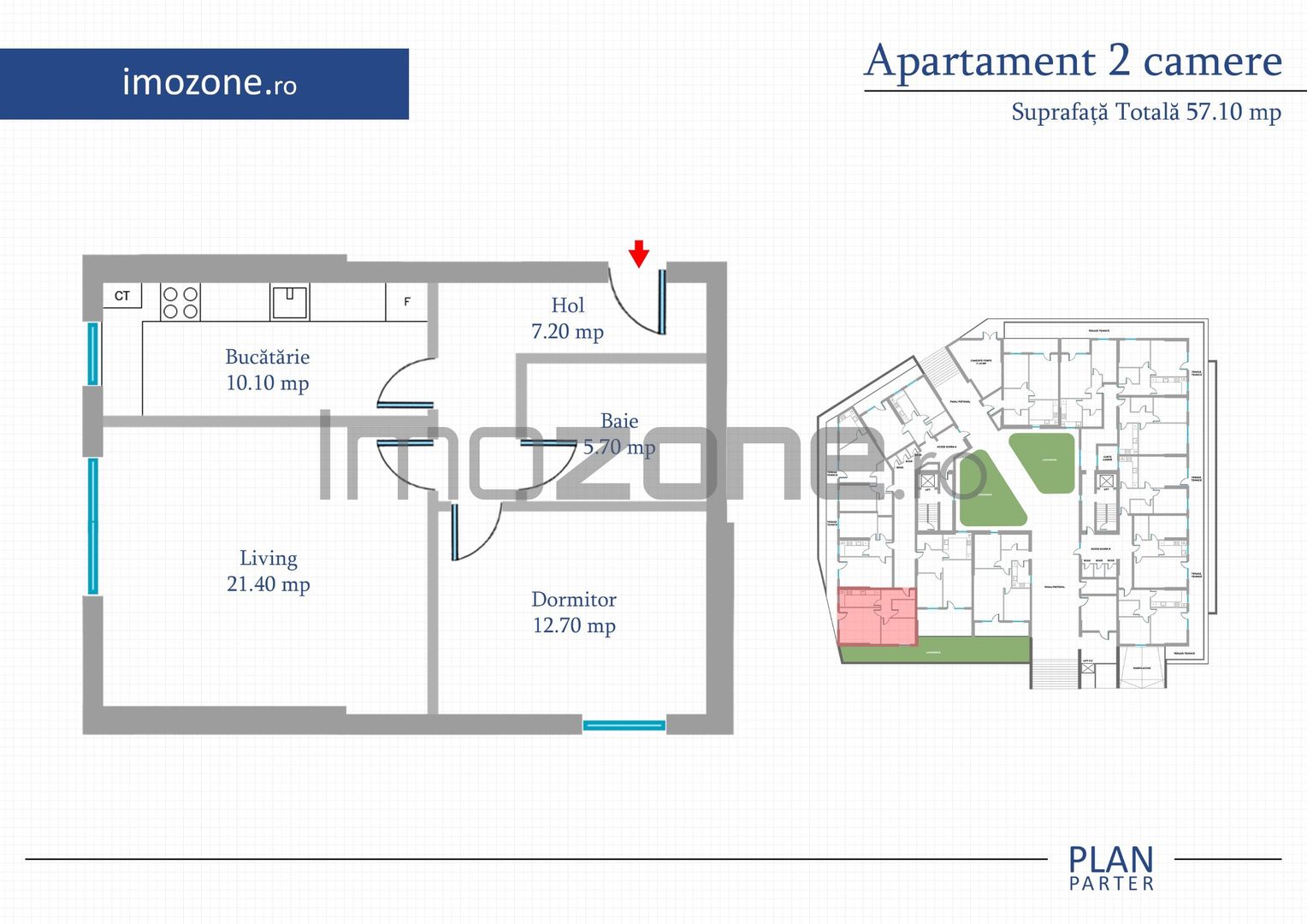 Apartament 2 Camere | 62 mp | Bloc Nou | Metrou Pacii / Preciziei | Militari - Poză 17