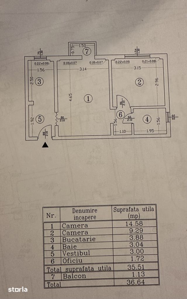 Apartament 2 camere semidecomandat, mobilat și utilat - Poză 6