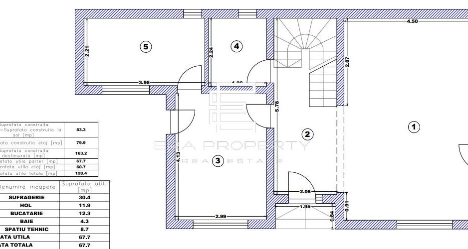 Casa individuala /carport/teren 450 mp, Poplaca - Schiță 8