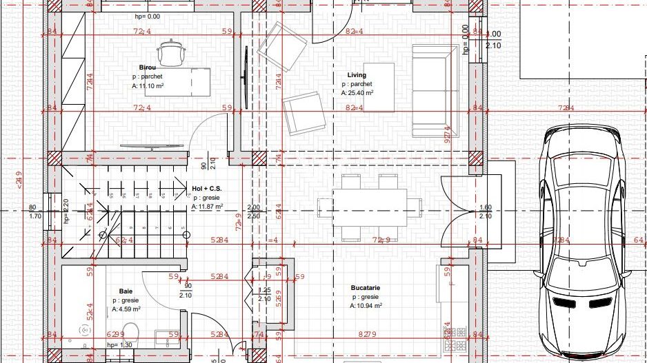 Casa Individuala cu CARPORT si teren 500 mp Selimbar-Sibiu - Schiță 8
