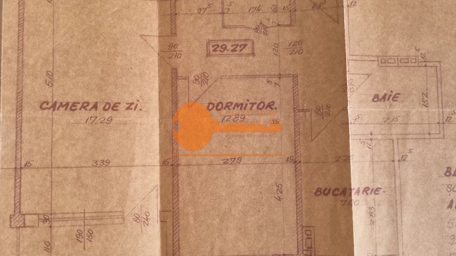 2 camere la 600m de metrou Obor in bloc reabilitat - Schiță 8