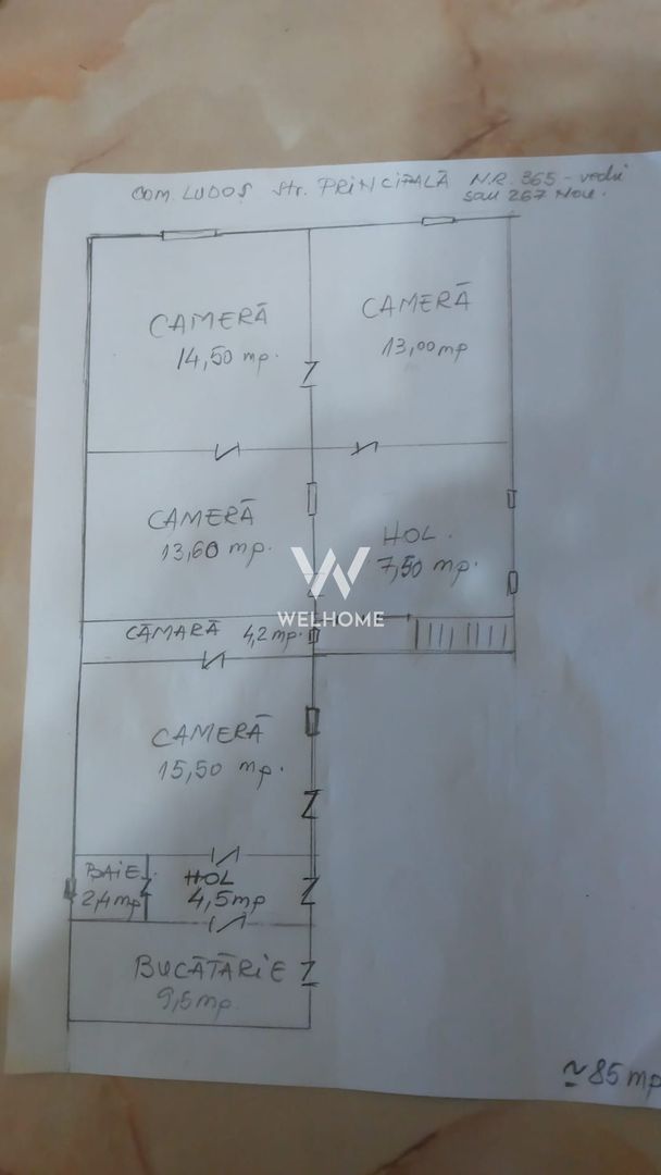 Casa 4 camere, curte si gradina 673 mp, com.Ludos - Poză 10