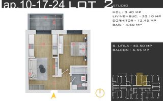 Studio 2 cam 40.50 mp, Direct de la Dezvoltator-0% Comision - Poză 2