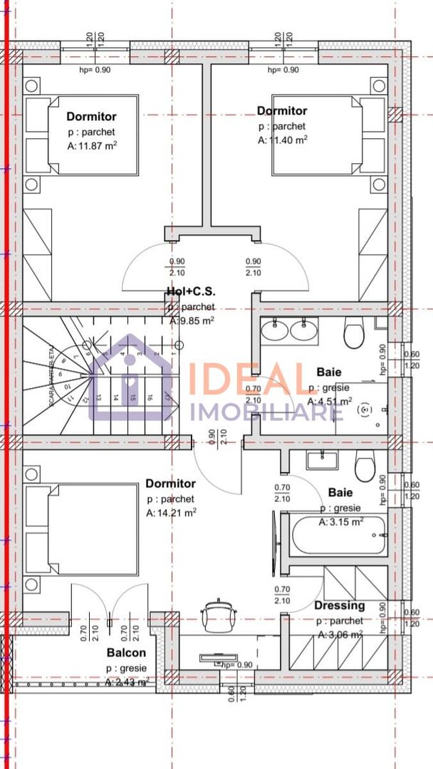 Duplex Modern cu 4 camere, Intabulat, in Cartierul Arhitectilor - Schiță 10