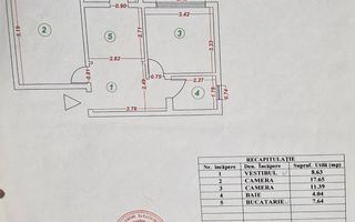 Apartament 2 camere de vânzare – Etaj 1 – Aviației - Schiță 6