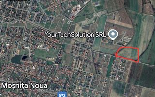 Teren parcelabil cu toate utilitatile 10.000 mp Moșnița Nouă – 18 €/mp - Poză 1