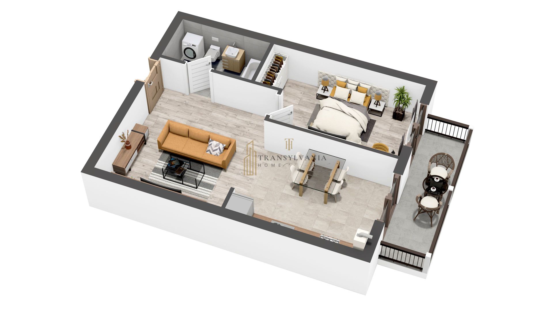 Apartament 2 camere, 54mp, Balcon, Zona Selimbar Comision 0 - Poză 3