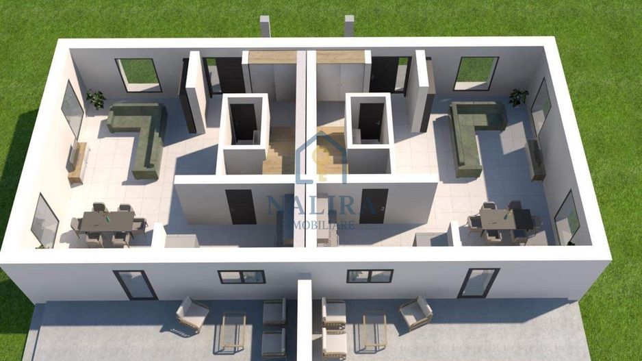 Duplex de vaznzare sat Sasar cartier nou de case spatioase - Poză 14