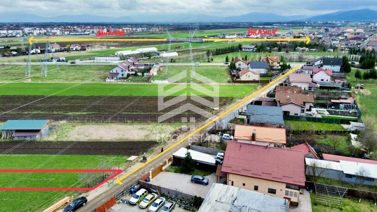 Teren agricol la cel mai mic preț - str. George Coșbuc din Sânpetru - Poză 3