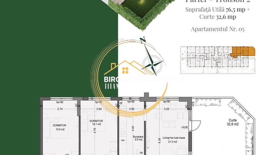 Premium Decomandat Gradina privata 15minute de metrou Teclu ikea titan - Schiță 8