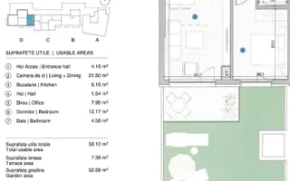 Apartament 2,5 camere cu grădină privată de 52 mp  Escape Synergy - Poză 17
