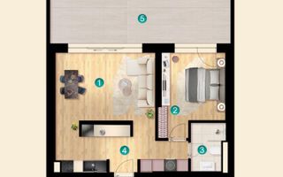COM 0% I Apartament 2 camere IResidence Plaza Pipera I pret final - Poză 3