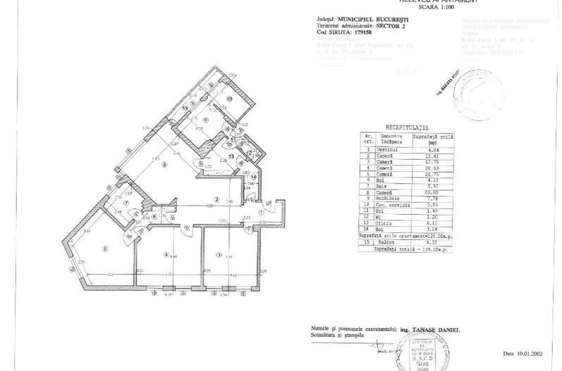 Apartament 5 camere, garaj, 2 boxe subsol, 4/6, bloc interbelic . - Poză 13