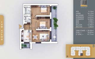 Apartament 3 camere decomandate Mutare Rapida Th. Pallady - Poză 1