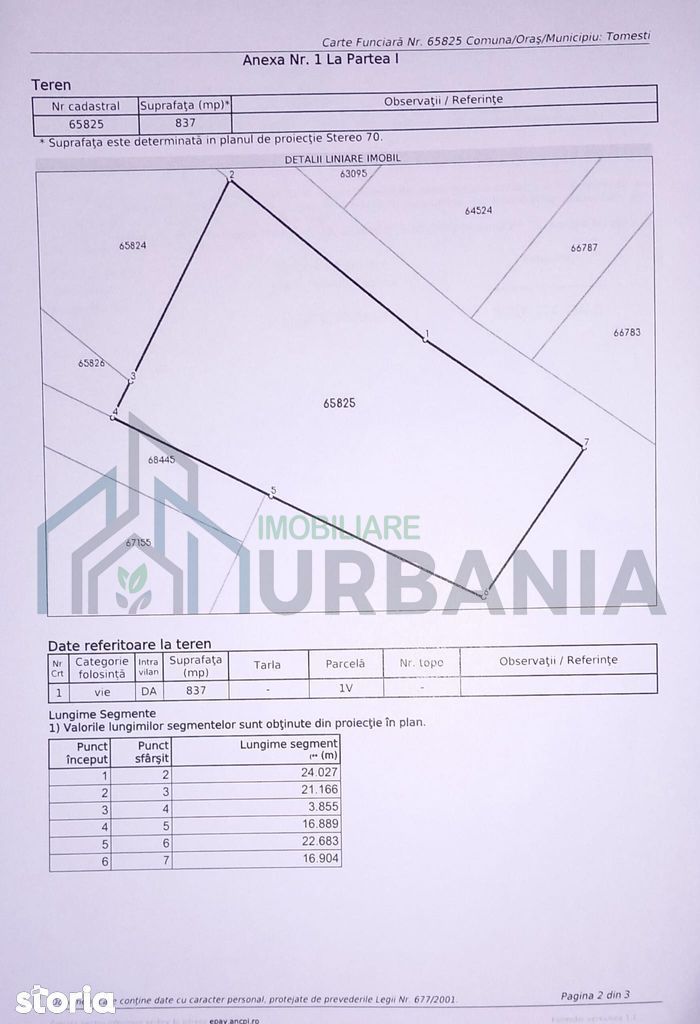 Teren intravilan de vânzare, 837 mp, Tomești (zona Iași) - Poză 5
