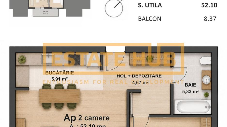Apartament 2 camere | Dorobanților | Comision 0% - Poză 2
