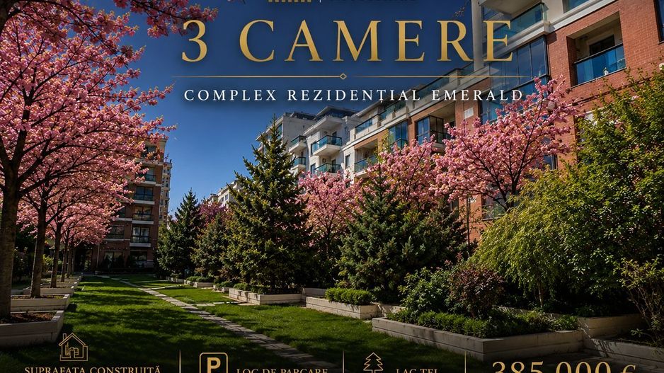 Apartament 3 Camere I Vedere Lacul Tei | Loc de parcare inclus - Poză 1