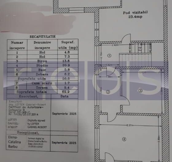 VANZARE VILA  CURTE INDIVIDUALA 7 CAMERE -Brancoveanu - Poză 19