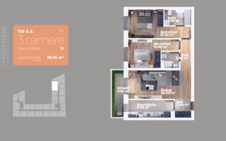 Apartament 3 camere I Titan I Dezvoltator I Metrou Titan - Poză 14