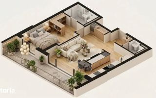 Apartament luminos cu 2 camere, si terasa de 18 m.p., KronenPark - Schiță 9