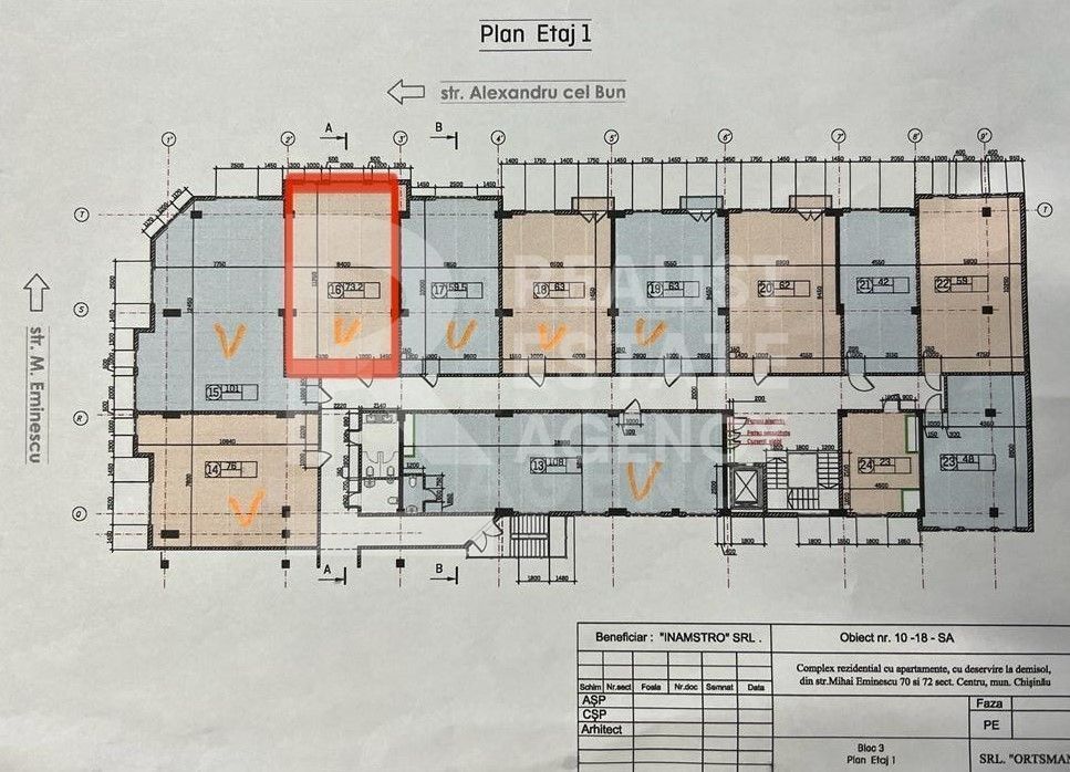 Chirie, oficiu, 74 mp, Eminescu Residence, sectorul Centru - Poză 1