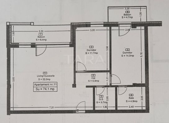 Apartament modern, 2 camere, 87 mp, zonă Parcul Poligon - Poză 3