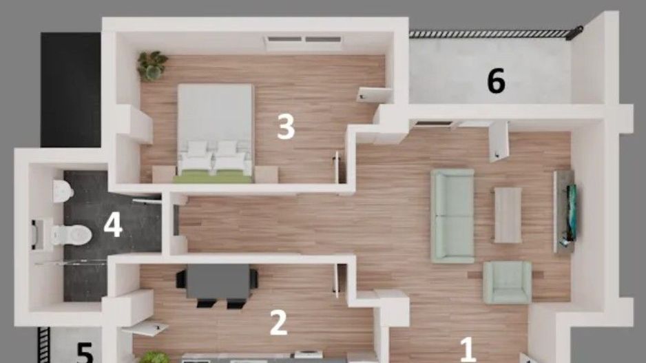 Apartament de vânzare în Otopeni – bloc nou central, parcare, comision 0 - Schiță 11