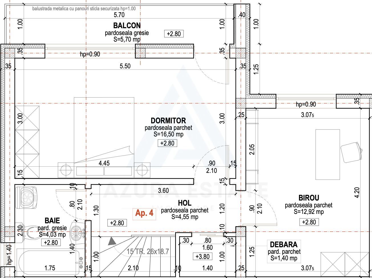 Casa moderna 3 camere 2 bai si curte 170 mp in zona Arhitectilor - Poză 14