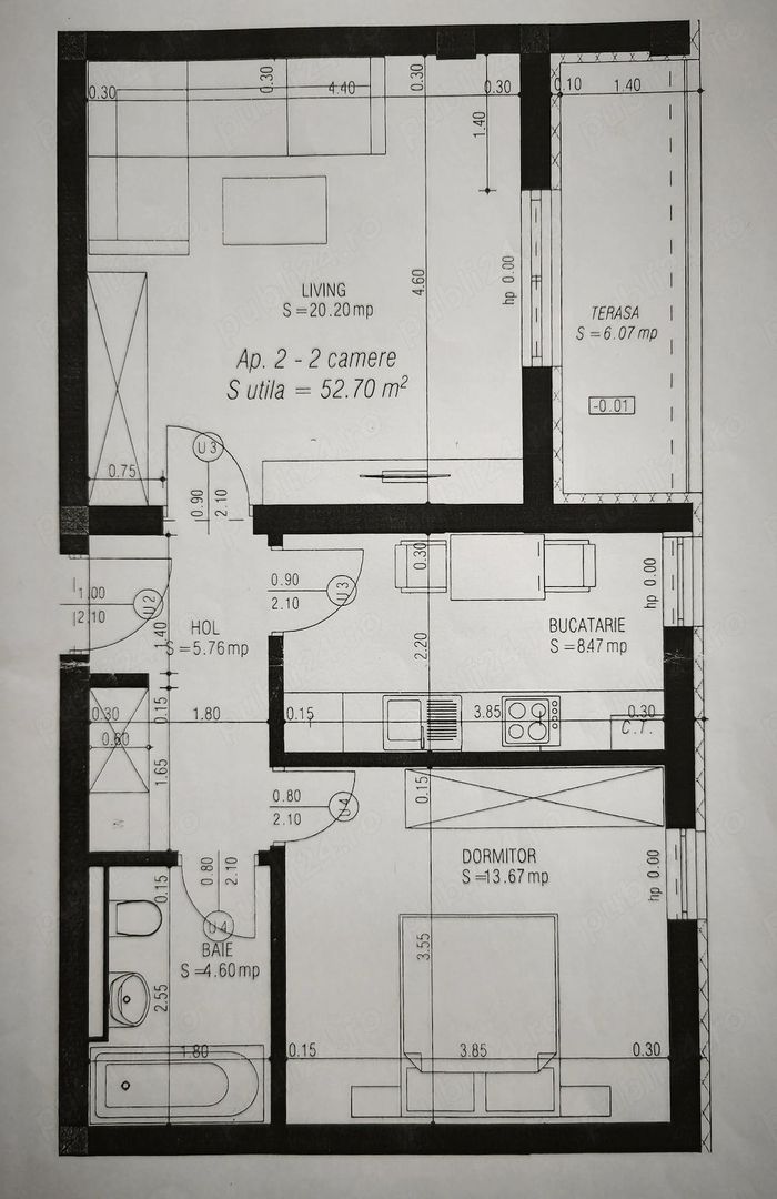 Braytim - Mures | 2 Camere | Decomandat | Mobilat si utilat | Parcare - Poză 6
