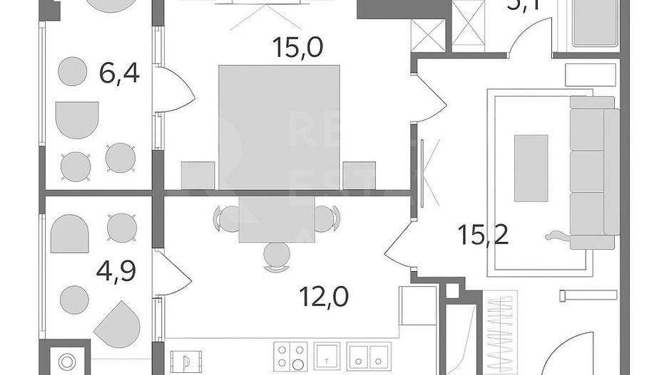 Vânzare, apartament, 1 cameră, șos. Hâncești, Telecentru - Poză 4
