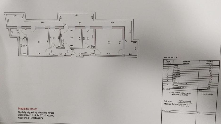 Apartament 3 camere  finalizat Pallady-10 min Metrou N. Teclu - Schiță 8