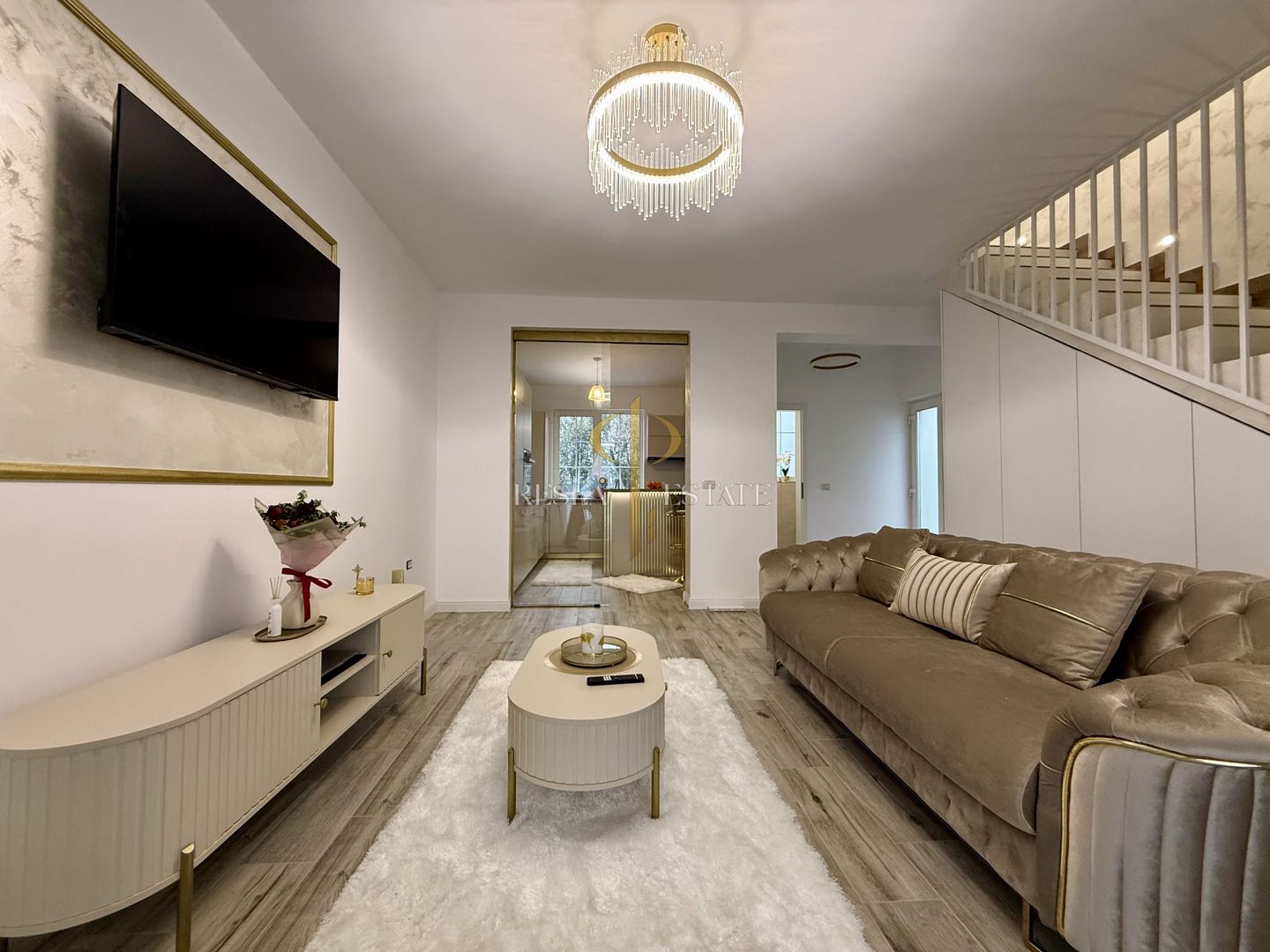 Duplex modern cu 3 camere| toate utilitățile - asfalt| Sanandrei - Poză 1