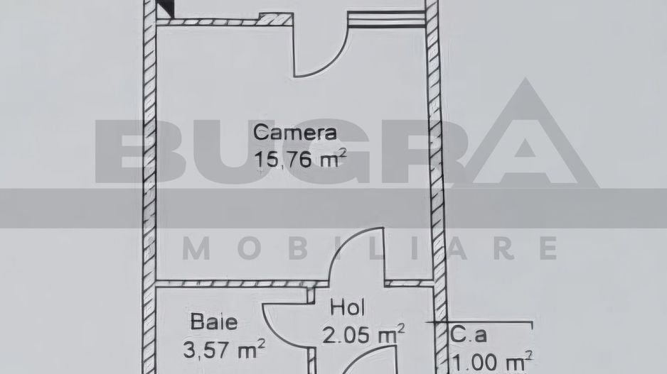 Garsoniera spatioasa, 32 mp, etaj intermediar, zona La Terenuri - Poză 3