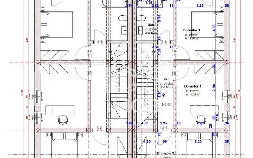 Casa cu 4 camere si 250 mp de curte, in Cartierul Arhitectilor - Schiță 16