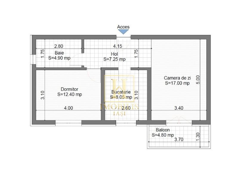 Ap. 2 camere dec INTABULAT 55mp+ loc de parcare V. Lupului 89900 euro - Poză 5